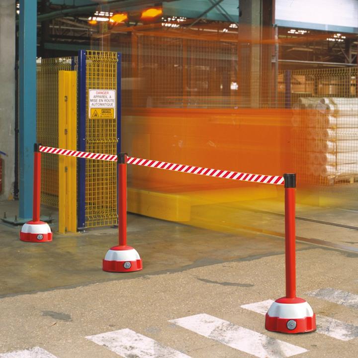 Image du produit Moravia MORION Support de signalisation de ceinture Partie supérieure en aluminium laqué rouge