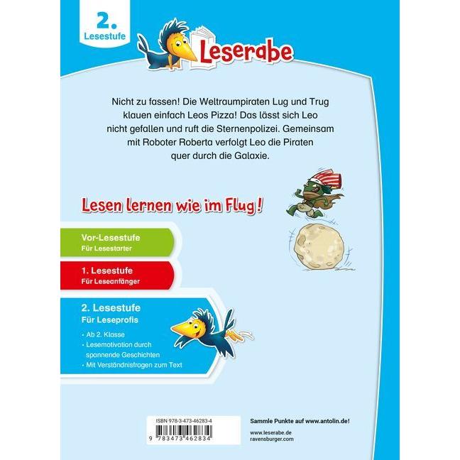 Thumbnail - Überfall der Weltraumpiraten - Leserabe ab Klasse 2 - Erstlesebuch für Kinder ab 7 Jahren, Kinderbücher von Christian Fr...