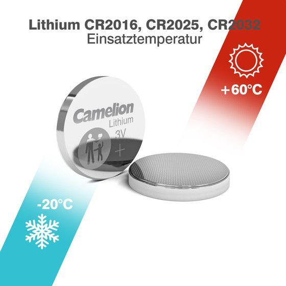 Immagine prodotto Camelion Set di miscele al litio CR2016, CR2025, CR2032 (6 pz., CR2025, CR2032, CR2016, 210 mAh)