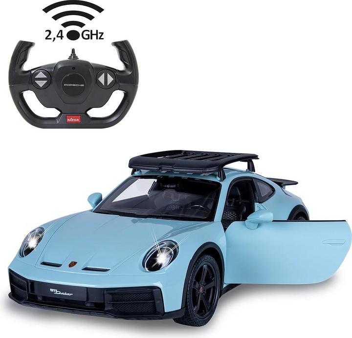 Image du produit Jamara Porsche 911 Dakar 1:14 grün schattiert 2,4GHz Tür manuell