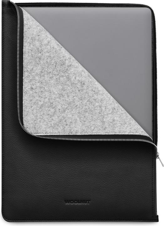 Produktbild Woolnut Leather Folio -suojatasku 16" MacBook Pro, musta (16", Apple)