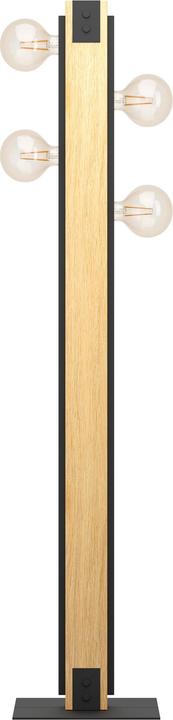 Image du produit EGLO Lampadaire LAYHAM 4x E27, bois (E27)