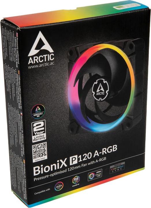 Produktbild Arctic Lüfter BioniX F120 A-RGB (120 mm, 1 x)