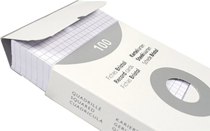 Image du produit Exacompta Fiches A5 (A4, 205 g/m², 100 x)