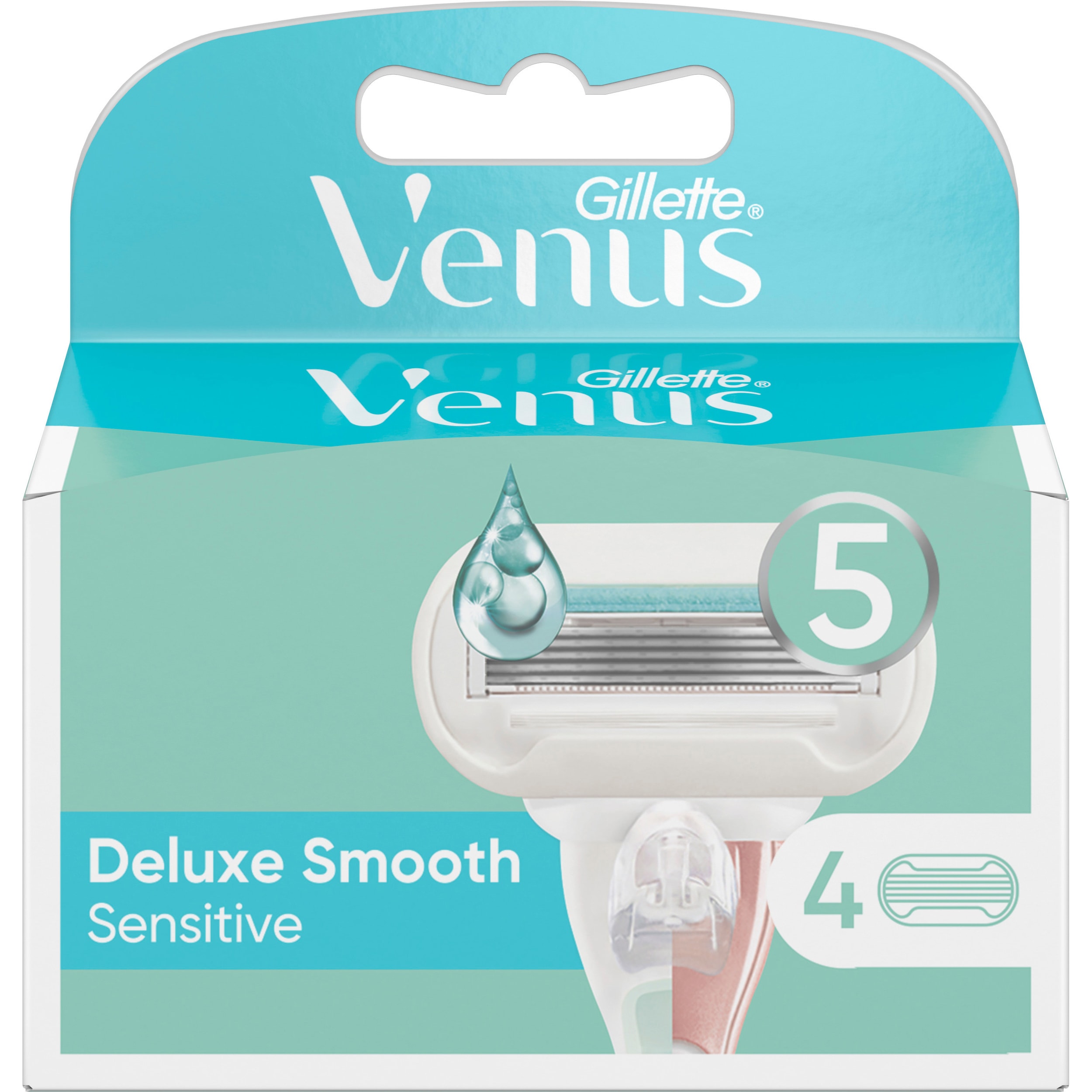 Gillette Venus, Rasierklingen, Deluxe Smooth Sensitive (4 x)