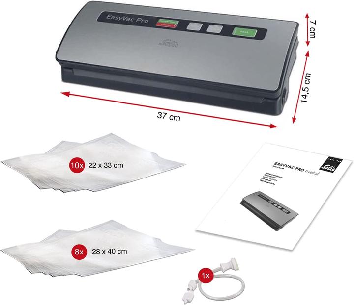 Actual product image Solis Easy Vac Pro Metal