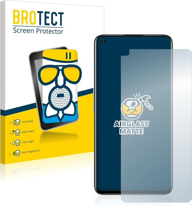 Actual product image BROTECT AirGlass Glass Matte (1 Piece, Realme GT 2)