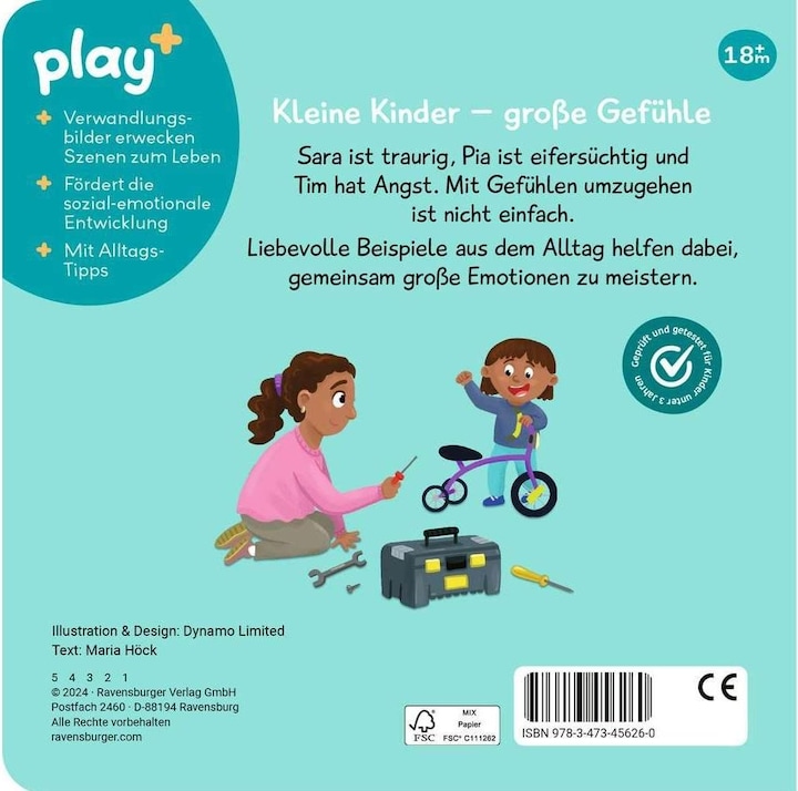 Actual product image Ravensburger play+ My first sliding book: Feelings (German)
