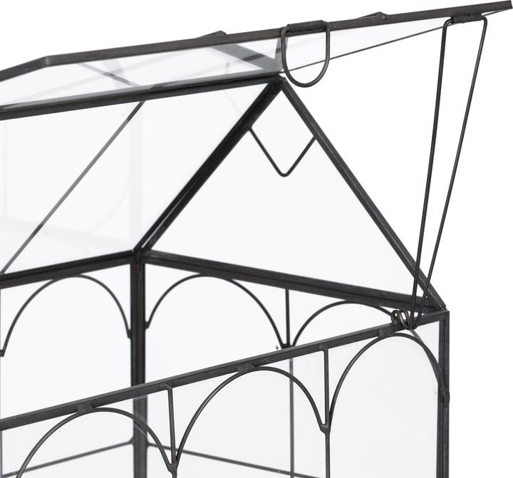 Actual product image Relaxdays Pflanzenterrarium Glas Hausform