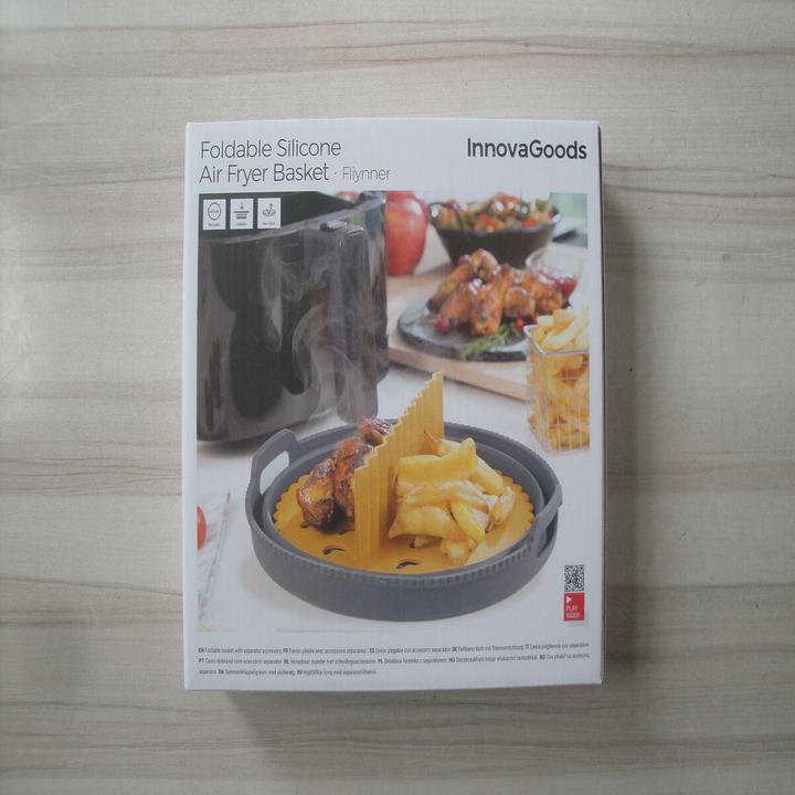 Produktbild InnovaGoods Faltbarer Silikonkorb für Heissluftfritteusen Fliynner