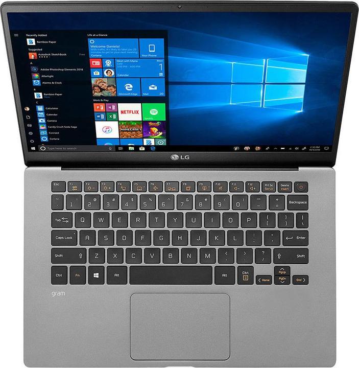 Image du produit LG Gram 14 – Z90N-V.AP52G (14", Intel Core i5-1035G7, 8 Go, 256 Go, DE)