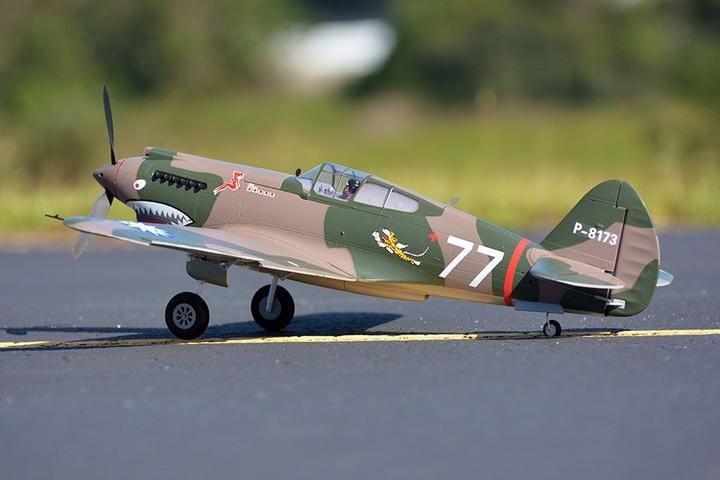 Actual product image FMS p-40b curtiss warhawk flying tiger pnp - 98 cm - - combo incl. reflex gyro system (Warbird)