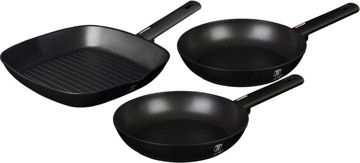 BerlingerHaus Bratpfannen Set Ø 20/24/28cm Monaco Collection (28 cm, Pfannenset + Topfset, Aluminium)
