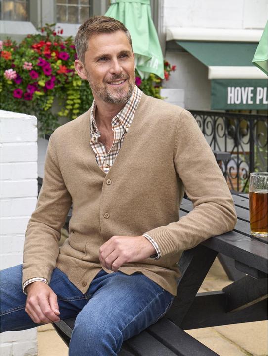 Produktbild Woolovers Strickjacke VAusschnitt Kaschmir (L)