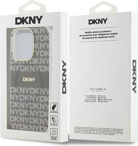 Immagine prodotto DKNY Custodia Magsafe con motivo a righe tonali in PC/TPU per iPhone 15 Pro Beige (Apple iPhone 15 Pro)
