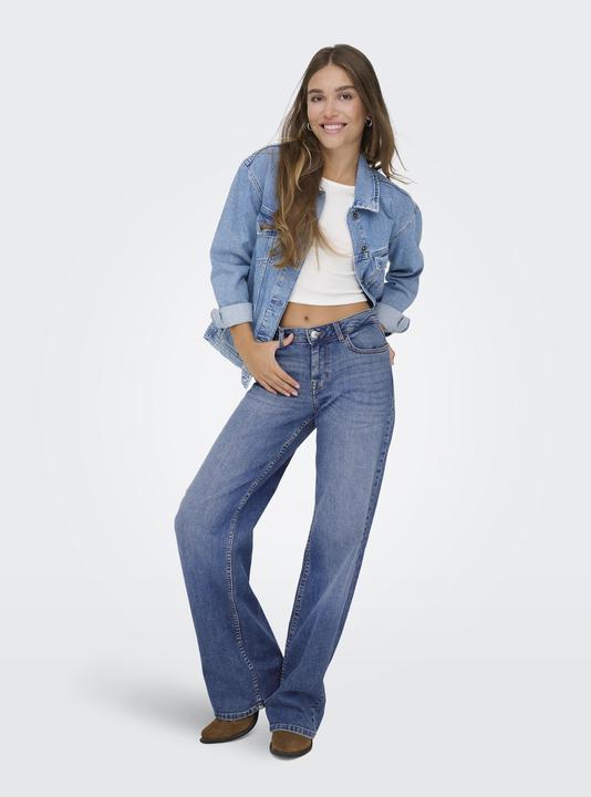 Produktbild Only ONLJULLES Niedrige Taille Gerade geschnitten Jeans Jeans mit weitem Bein (W30/L30)