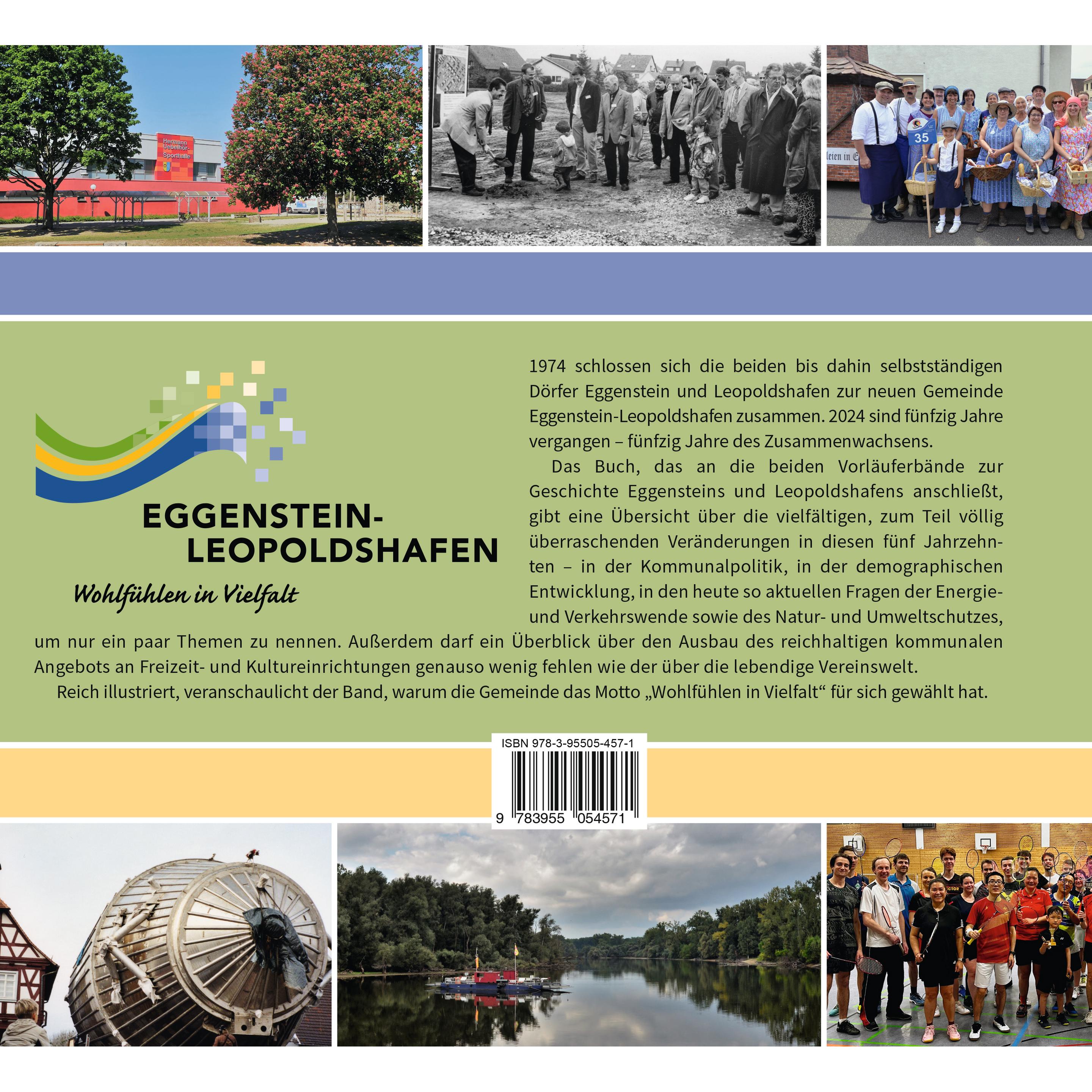 Thumbnail - Eggenstein-Leopoldshafen 1974-2024, Sachbücher von Konrad Dussel