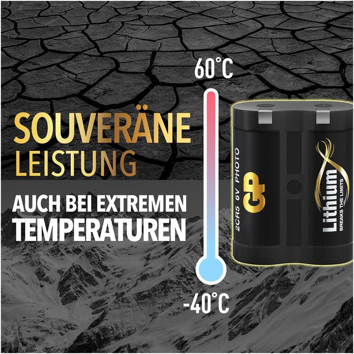 Actual product image GP Batteries 2CR5 (1 pcs., 2CR5, 1400 mAh)