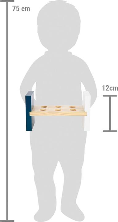 Actual product image small foot Knocking bench "Arctic