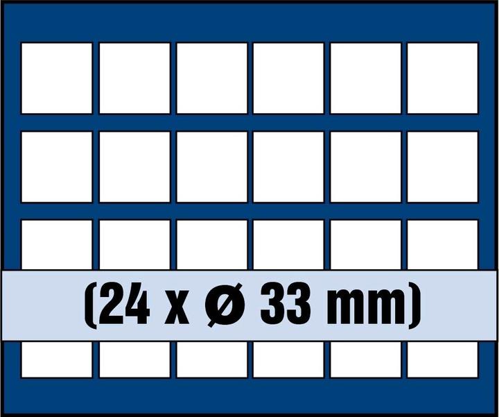 Actual product image Safe Tray for 24 coins up to 33 mm Ø