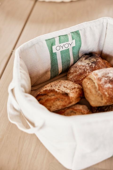 Produktbild OYOY Living Brotkorb Linu Beige/Grün