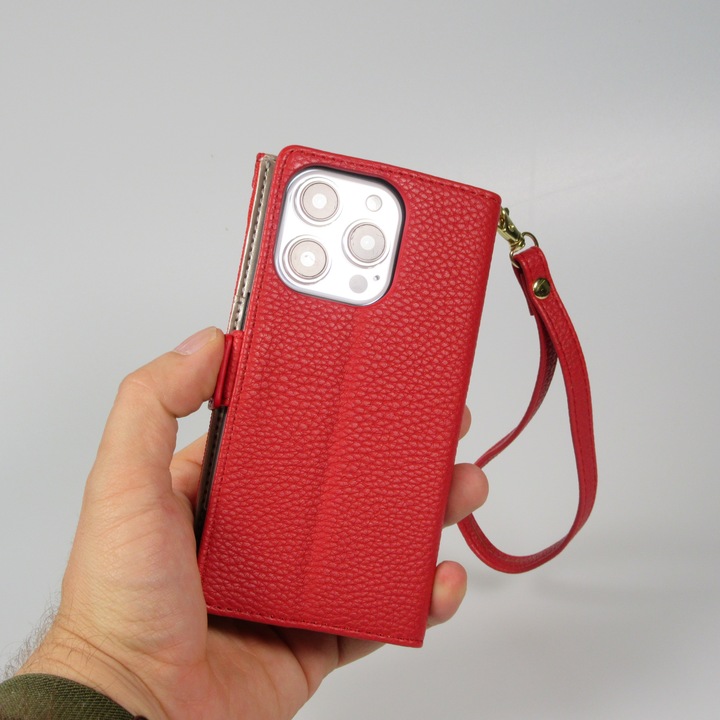 Actual product image PhoneLook Flip wallet cover made from vegan leather with wallet case and magnetic fastener (Apple iPhone 15 Pro Max)