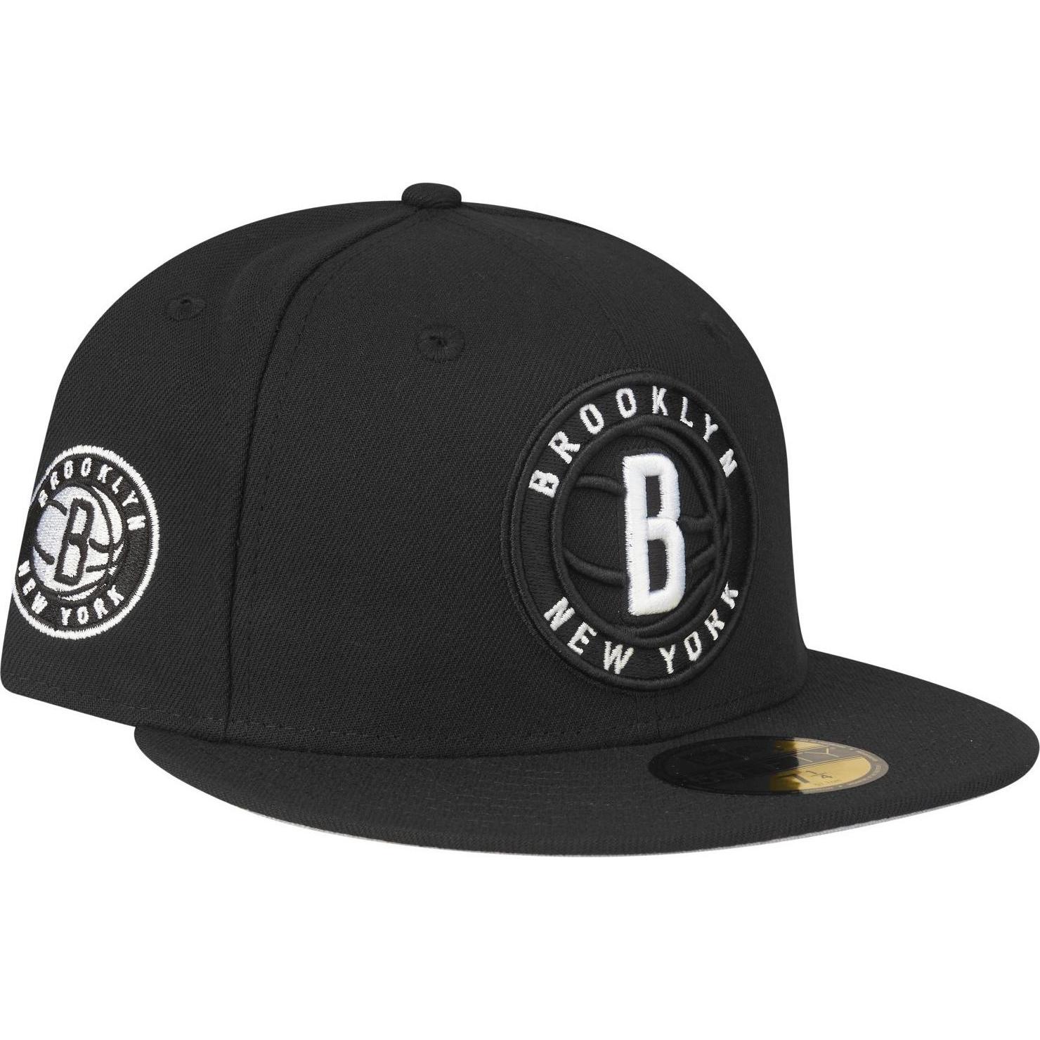 New Era, Herren, Cap, 59Fifty NBA Teams Sidepatch, Schwarz, (7 1/8)