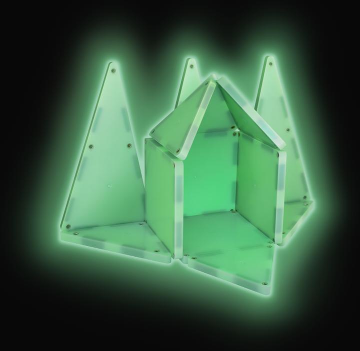 Actual product image Magna-Tiles Glow in the Dark Set (16 pieces)
