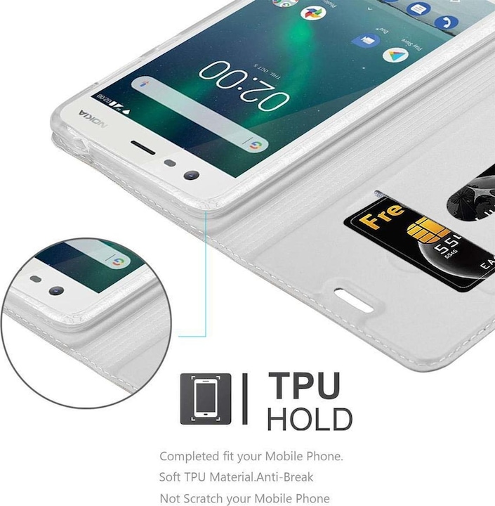 Produktbild Cadorabo Book Classy Style Cover (Nokia 2)