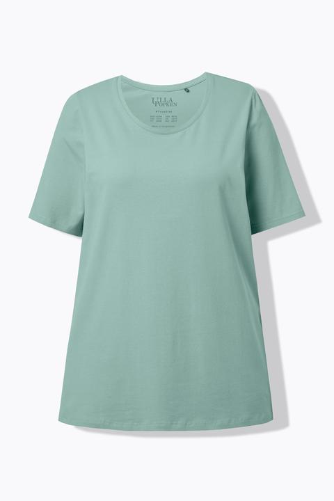 Actual product image Ulla Popken Essential Round Neck Stretch Tee (54, 56)