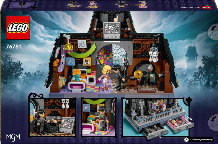 Image du produit LEGO Wednesdays und Enids Zimmer im Studentenwohnheim (76781, LEGO Wednesday, LEGO difficiles à trouver)