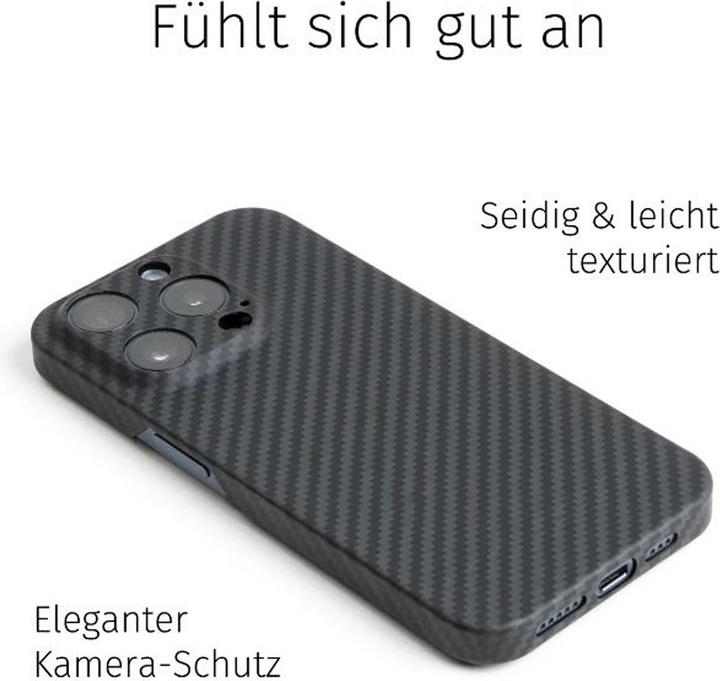 Produktbild Filono MagSafe Backcover aus echtem Carbon Carbon Black (Apple iPhone 16)