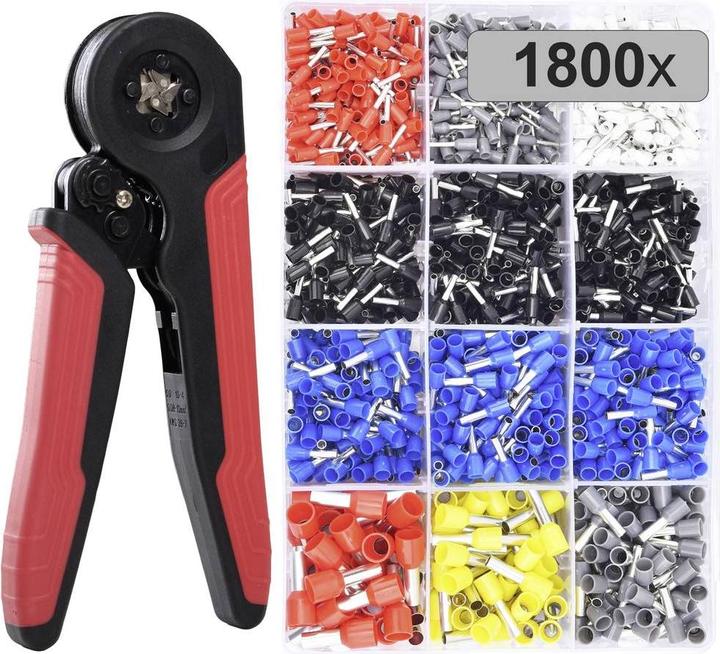 Tru Components TC-12888628 Aderendhülsen-Sortiment 0.5 mm², 0.75 mm², 1 mm², 1.5