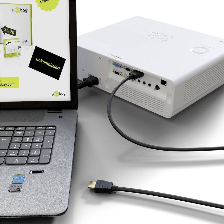Productafbeelding Goobay Snelle HDMI kabel met Ethernet (10 m, HDMI)