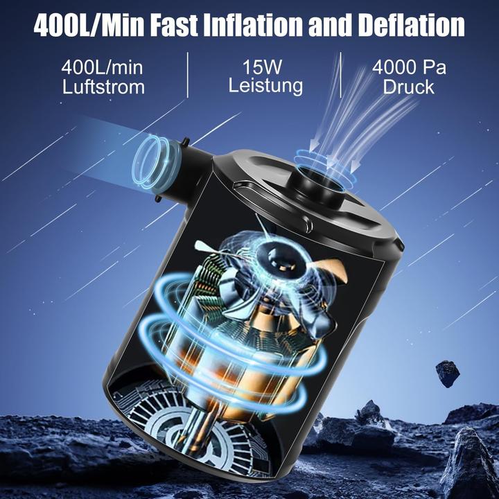 Actual product image Azyvum Air pump