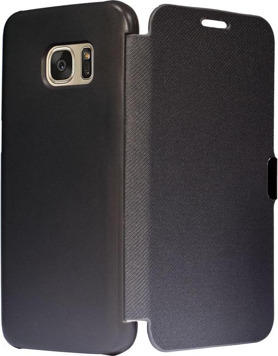 Actual product image König Design Flip Cover Protective Case Slim Case Mobile Phone Cover Bookstyle for Samsung Galaxy S7 Grey (Samsung Galaxy S7)