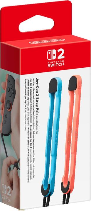 Actual product image Nintendo Joy-Con 2 wrist strap pair (light blue/light red) (Switch 2)