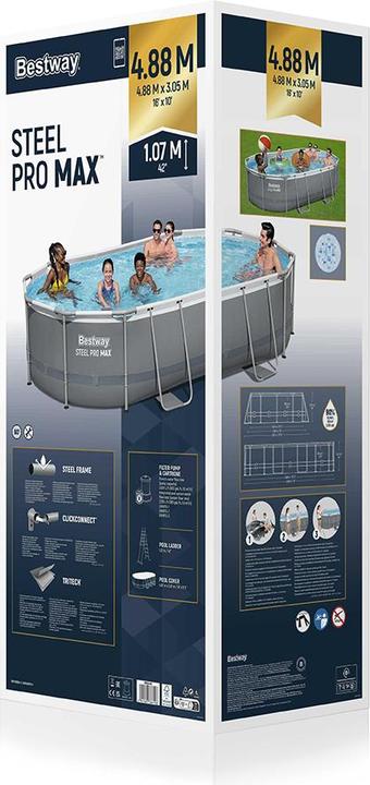 Produktbild Bestway Pool Steel (488 x 305 x 107 cm)