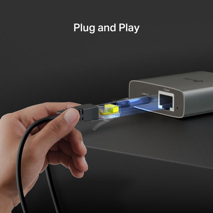 Produktbild TP-Link EH210, Schwarz, Metall, 0 - 40 °C, 10 - 90%, 58 mm, 53 mm (USB, RJ45 (3x))