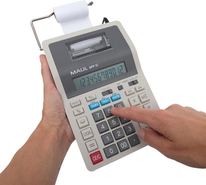 Actual product image Maul Calculator MPP32 Grey (Batteries)