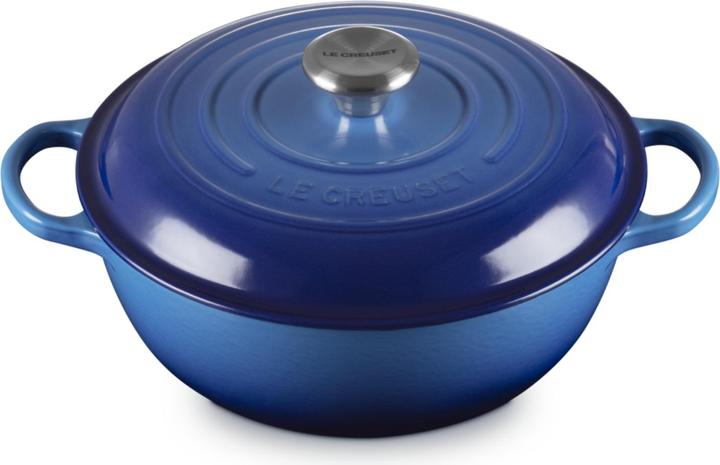 Produktbild Le Creuset Stew Pot Signature rund azure 22cm (Kochtopf, Gusseisen, 22 x 13.20 cm)