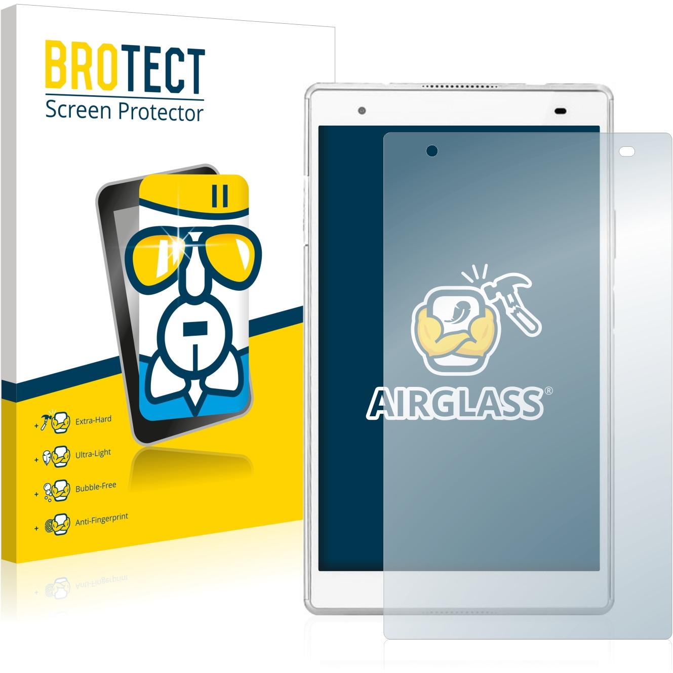 BROTECT AirGlass Panzerglasfolie (1 Stück, Tab 4 8 Plus), Tablet Schutzfolie