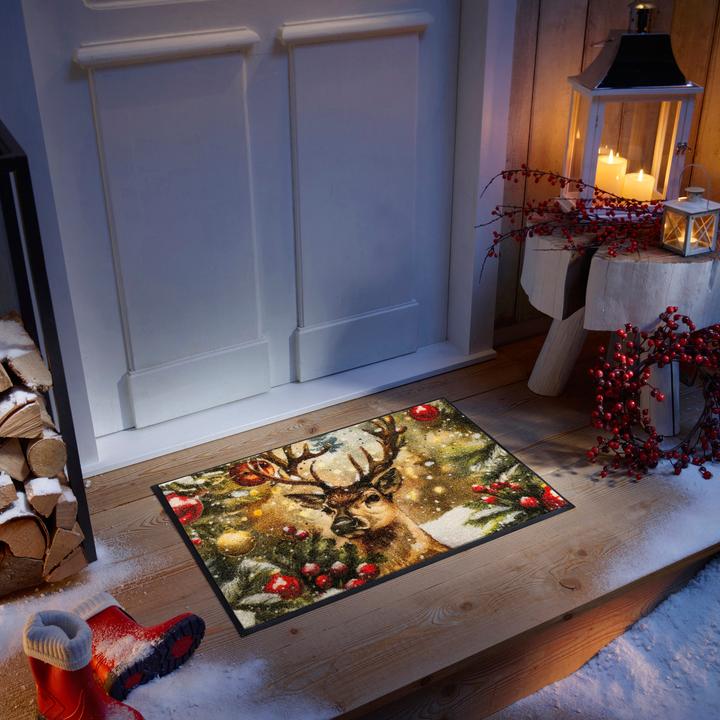 Actual product image Wash + Dry Fussmatte Festive Spirit 50 x 75 cm (75 x 50 cm)