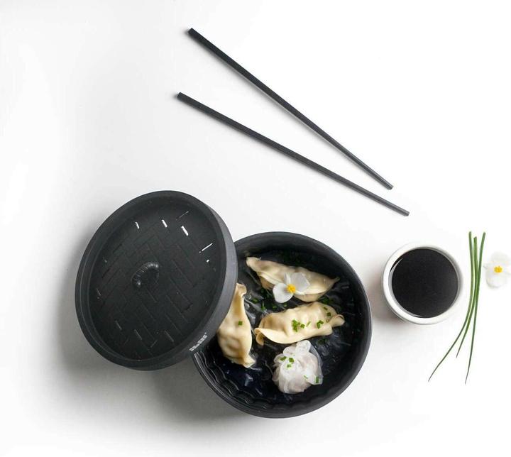 Produktbild Ibili Dampfkorb mit Deckel 18 x 10 cm Zum schonenden Dampfgaren von Gemüse, Fisch usw. (18 cm, Metall)