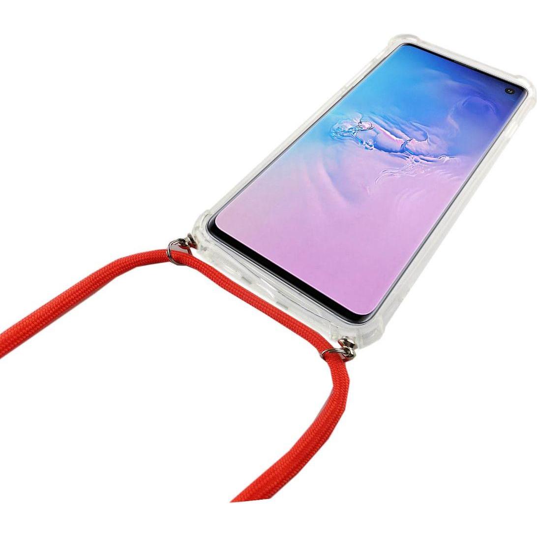 Thumbnail - König Design Handyhülle für Samsung Galaxy S10 Schutzcase Backcover Bumper Etuis Transparent, Handykette, Transparent