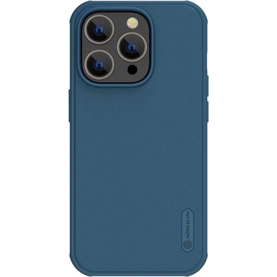 Nillkin Super Frosted Shield MagSafe Series Hülle (Apple iPhone 14 Pro Max), Smartphone Hülle, Blau