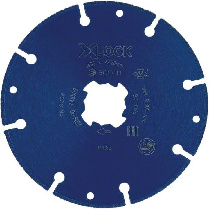 Actual product image Bosch Professional Zubehör Cutting and grinding disc Diamond cutting disc X LOCK Best for Metal 115 x 22.23 mm diameter 1 pc.