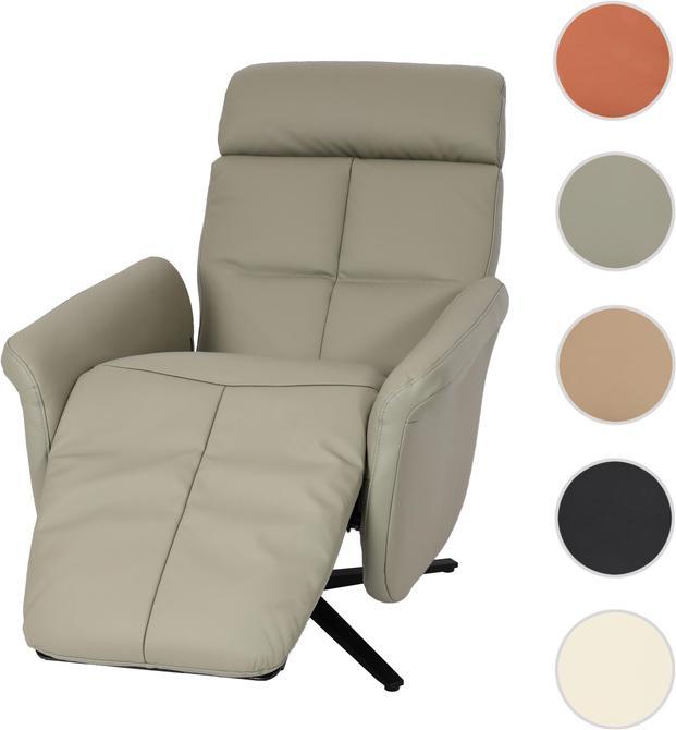 Produktbild Mendler Relaxsessel HWC-L10, Design Fernsehsessel TV-Sessel Liegesessel, Liegefunktion drehbar, Voll-Leder -