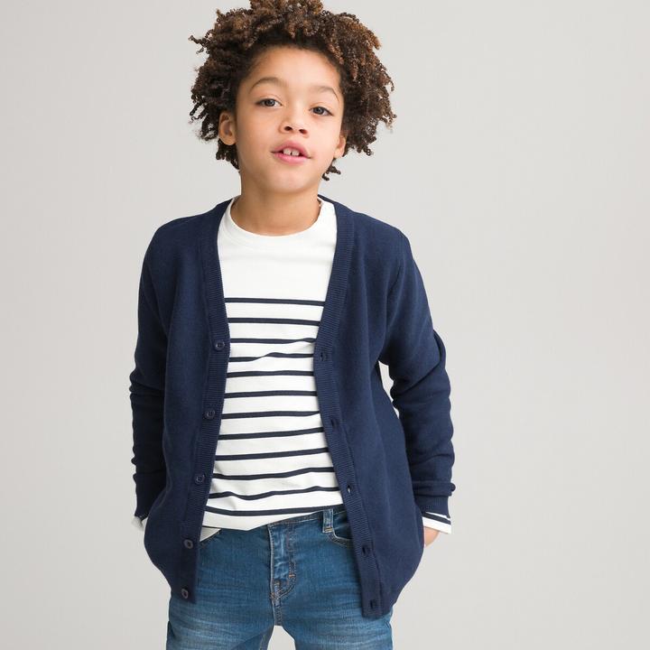 Image du produit La Redoute Collections Cardigan avec col en V (140)