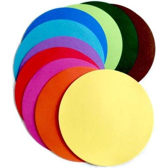 Titanum, Carta bricolage, Origamipapier 70g, Kreis 18cm, 100 Blatt MIX (70 g/m², 100 x)